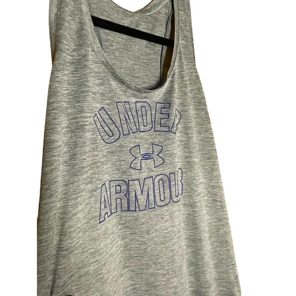 Under Armour Women's Heat Gear Allover Heather Twist Racerback Size Small - Picture 3 of 5